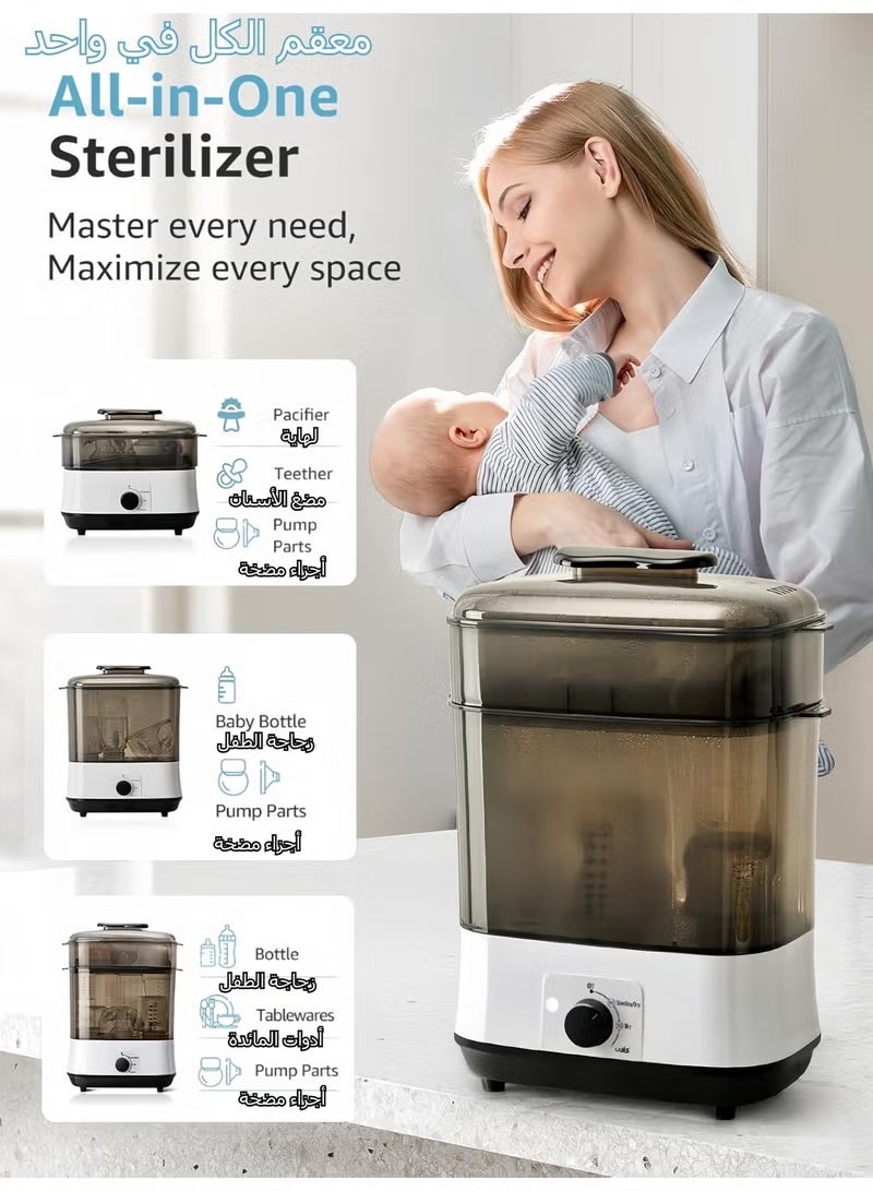 Bottle Sterilizer and Dryer, Electric Steam Baby Bottle Sterilizer, Sanitizer for Baby Bottles & Pacifiers - Image 3